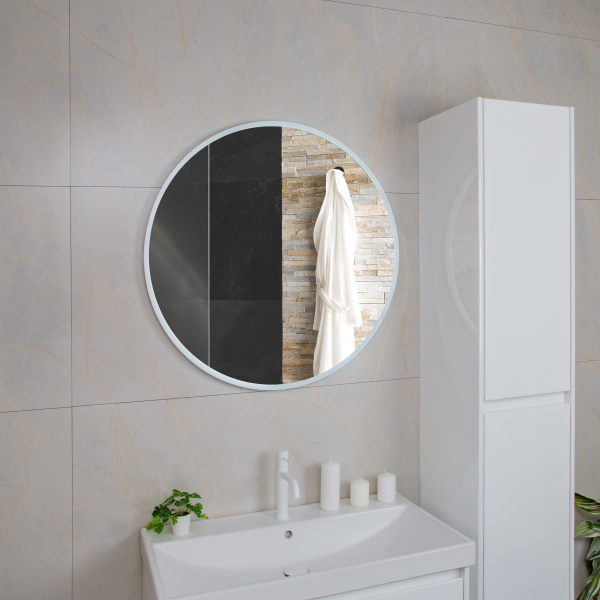 Зеркало с подсветкой AVS Азалия 80x80 см, антипар