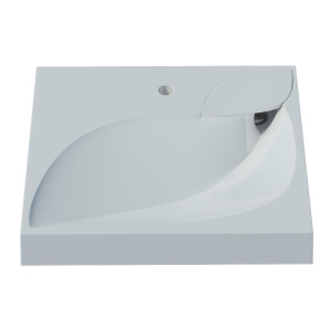 Раковина Madera List 4627173210546 60x54,5 белая с кронштейнами