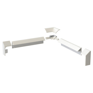 Бордюр AVS KDP-180/30 L/P 180 см, 2 шт, с комплектом заглушек